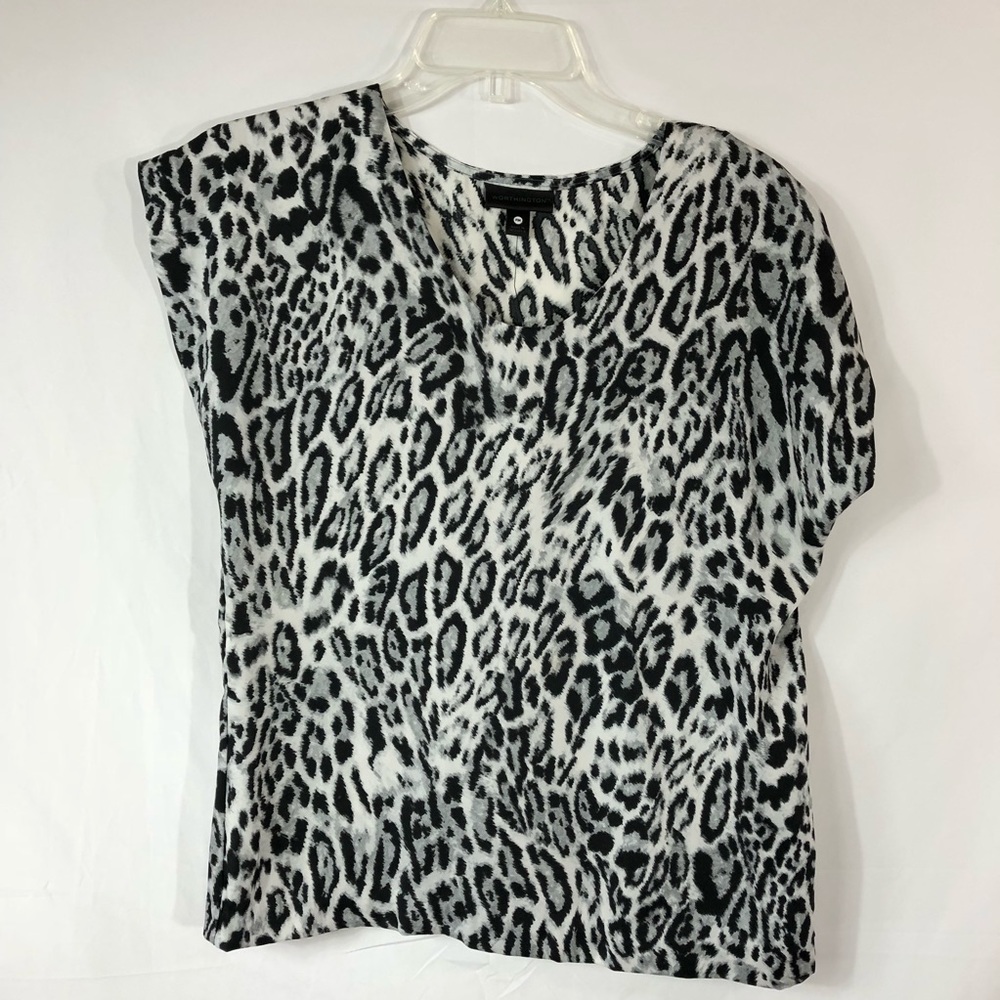 Worthington Animal Print Shell Top Size PM